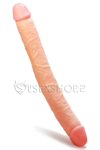 Фаллоимитатор двухсторонний L 20 см, o 4,5 см купить со скидкой в секс шопе  Фаллоимитаторы  Двухголовые